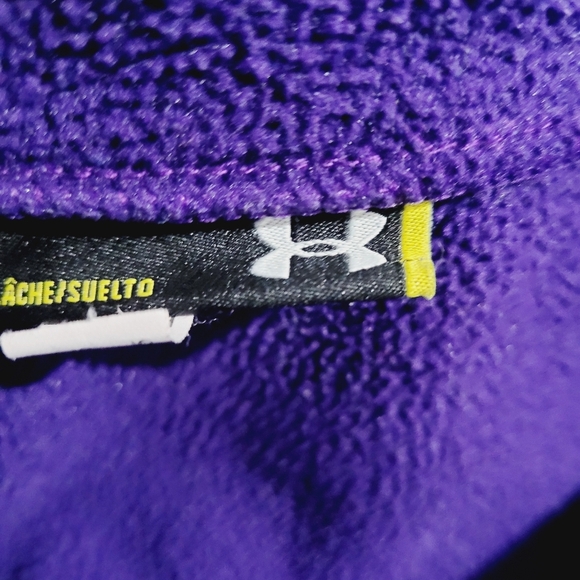 Under Armour ColdGear 1/2 Zip Women’s Large Mock Neck Purple Training Top Jacket - Picture 12 of 14
